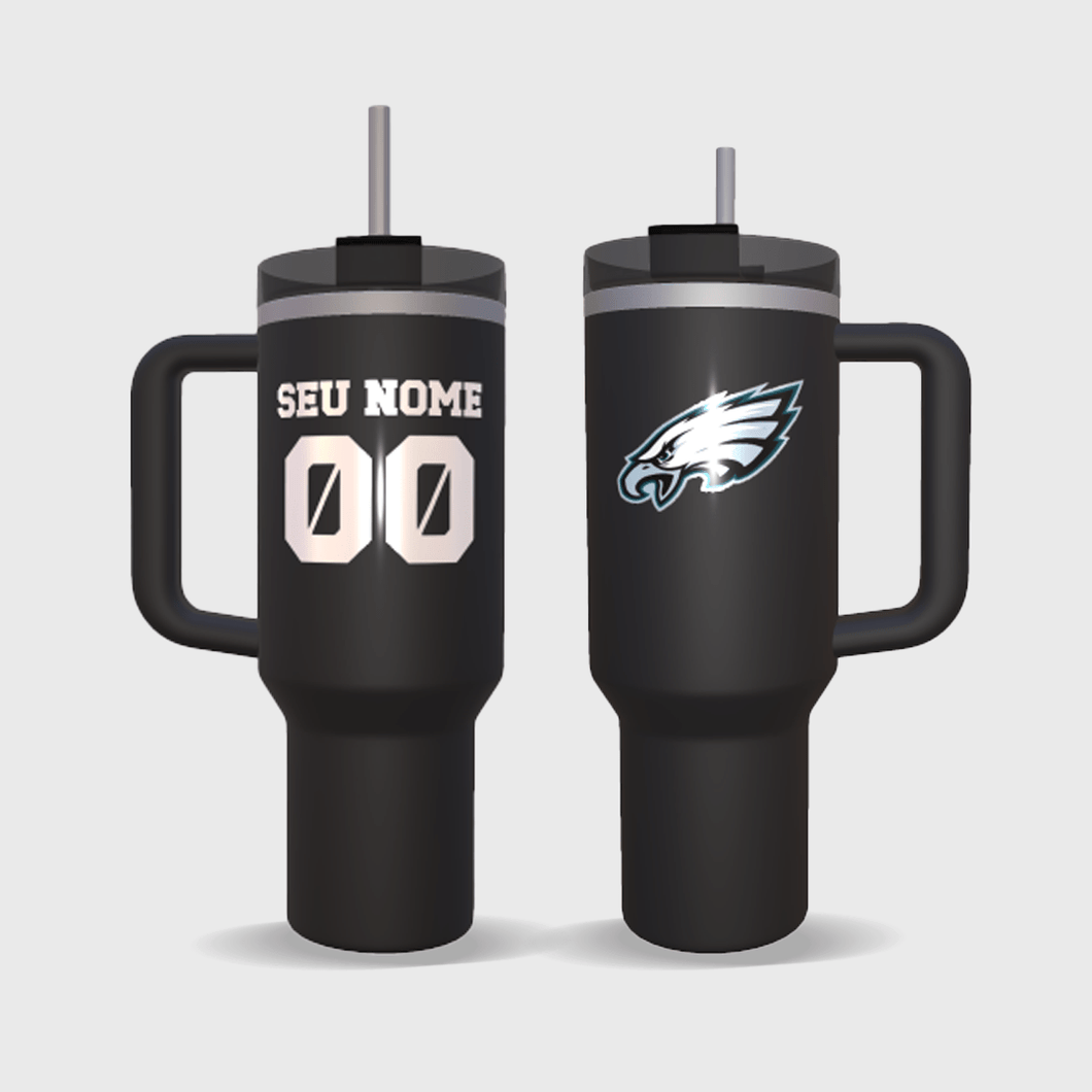 Copo Stanley Philadelphia Eagles Personalizado 1180 ml - GOAT STORE