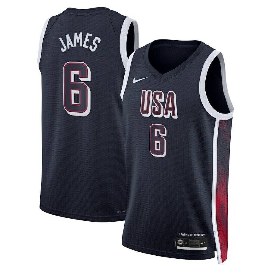 Jersey USA team Olimpíadas Paris 2024 azul - Dream Team - GOAT STORE