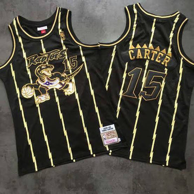 Jersey Toronto Raptors Black and Gold- Vince Carter - GOAT STORE