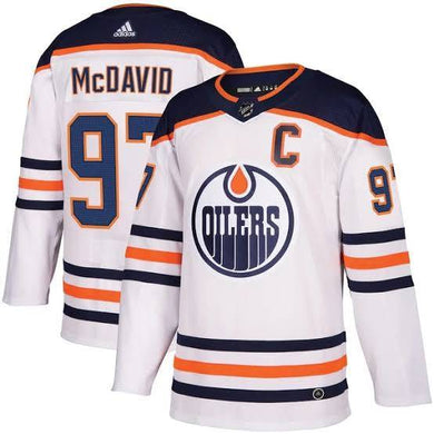 Jersey Edmonton Oilers White  Connor McDavid - GOAT STORE