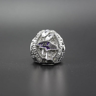 Anel de campeão SuperBowl XLVII - Baltimore Ravens - GOAT STORE