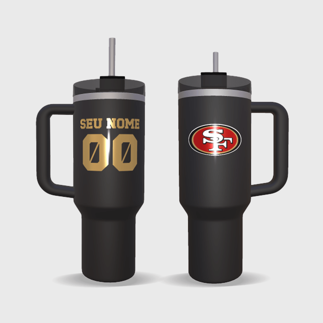 Copo Stanley San Francisco 49ers Personalizado 1180ml - GOAT STORE