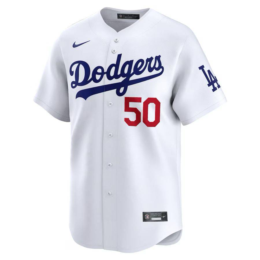 Jersey Los Angeles Dodgers Nike White - Mookie Betts 50 - GOAT STORE